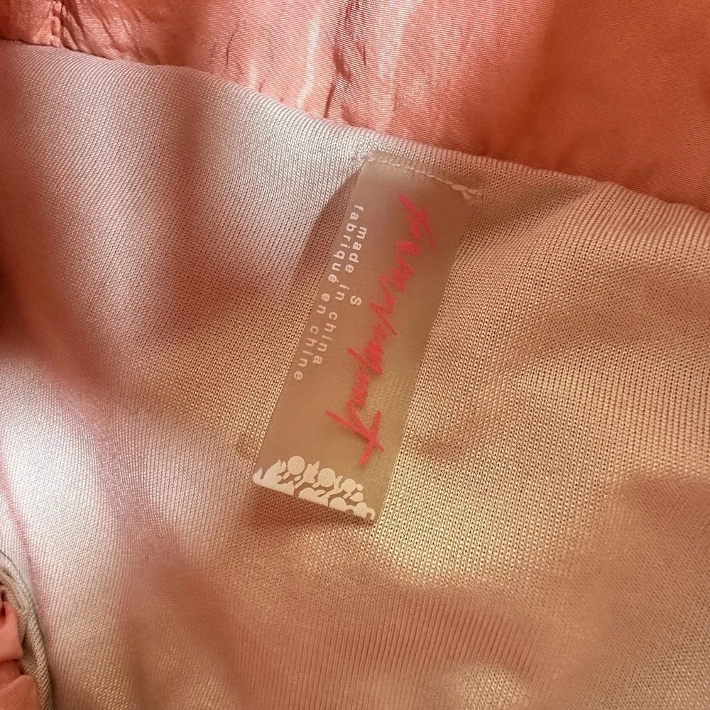Free People Movement The Way Home Shorts Womens Small Coral Orange Athletic‎